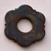 floral washer - aged brass